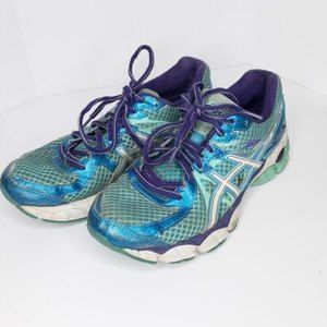 ASICS Gel-Flux 2 Blue/Purple Running Athletic Shoes, Women US Size 7.5 (T568Q)P1
